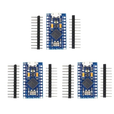 3pcs ATmega32U4 Microcontroller Boards 5V 16MHz Microed USB Port Board