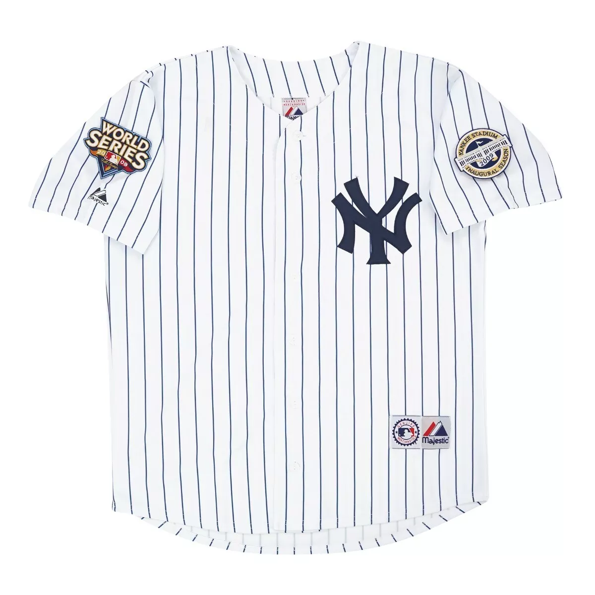 Derek Jeter 2009 New York Yankees World Series White Home Men's Jersey  (S-3XL)