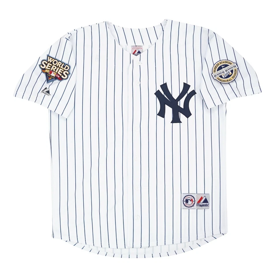 CC Sabathia 2009 New York Yankees World Series White Home Men's Jersey (S-3XL) - Image 2 of 4