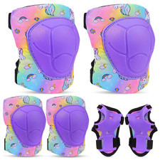 Knee Pads for Kids Protective Gear Set Adjustable Kids Knee Pads and Elbow Pads