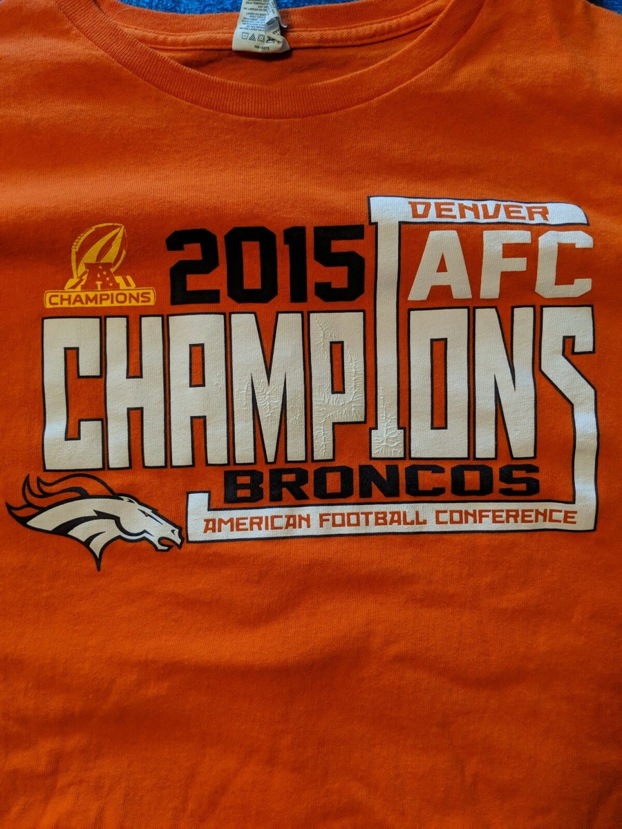 Denver Broncos 2015 AFC Champions (Superbowl 50) Orange Shirt