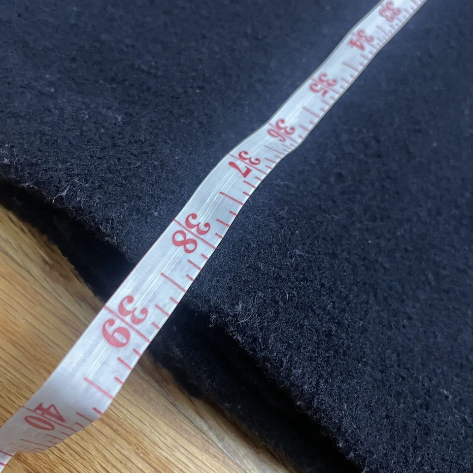 "READ" Burberry Duffle Coat Size XL Toggle Plaid Lining Wool Dark Navy