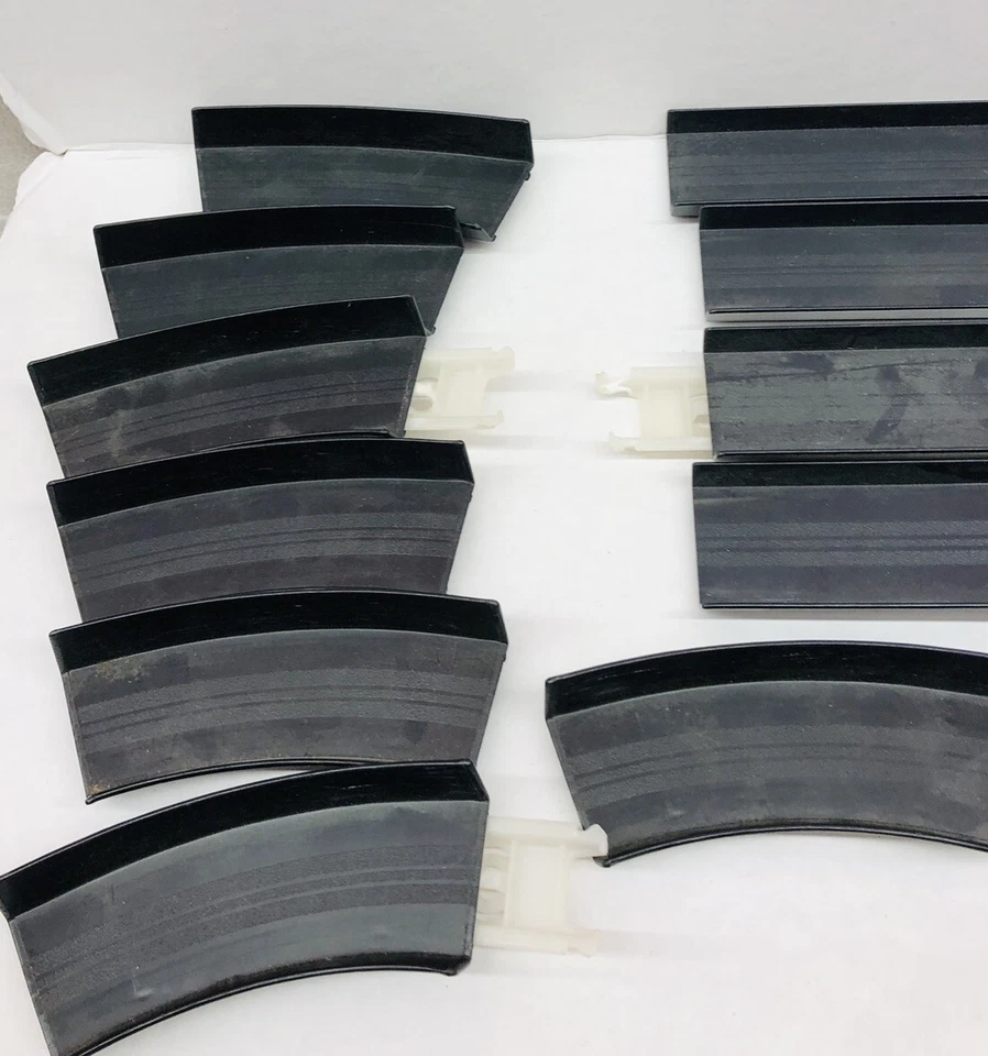 Vtg Hot Wheels 19 Pc Lot curve Straight tracks 1985 Red Pilar Base - Image 4 of 4