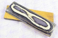 New Pair of Slate & Lemon Laminate Wood Knife Scales Making Parts Wood Blank