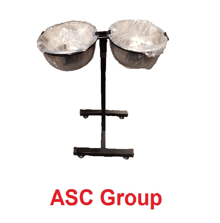 Stainless Steel Double Bowl Pet Feeder