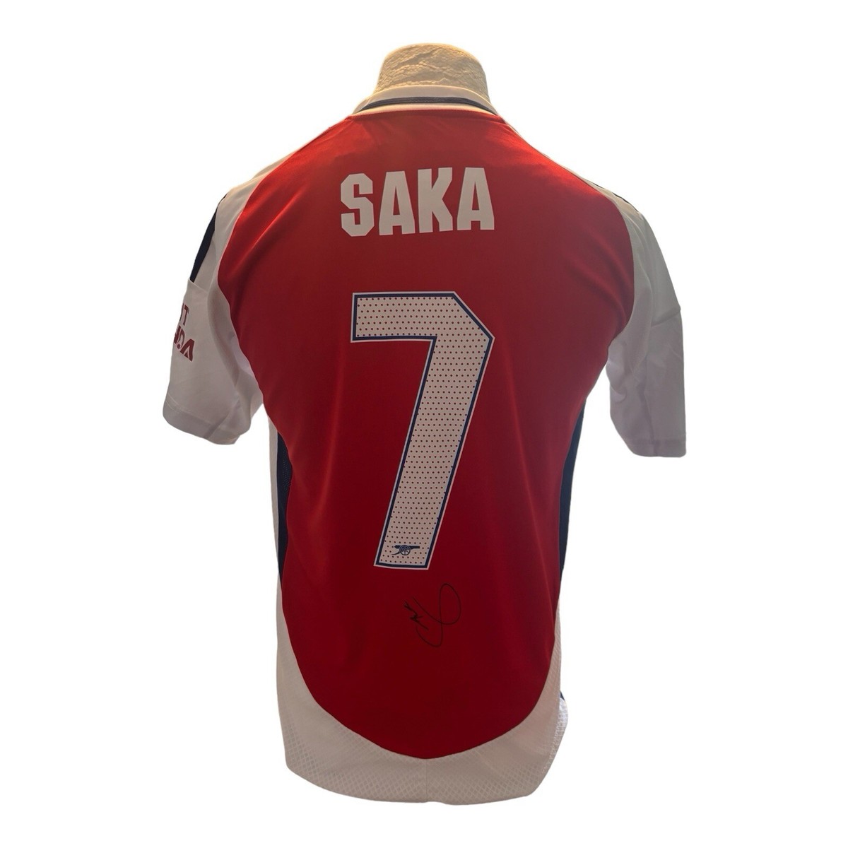 Bukayo Saka Hand Signed 24/25 Arsenal Home Shirt with COA UK