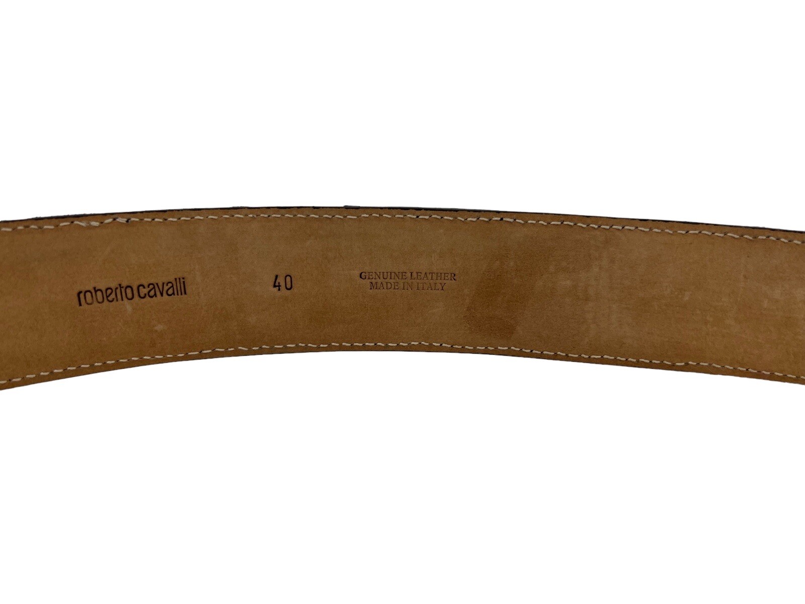 Roberto Cavalli Leather Belt Gray Python Abstract… - image 13