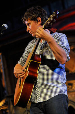 Mark Peters of British dream pop band Engineers live on stage at t- Old Photo