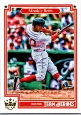 2019 Panini Diamond Kings #TH-1 Mookie Betts Boston Red Sox Team Heroes