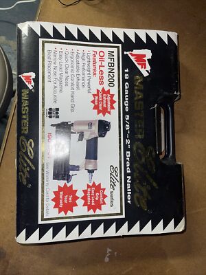 Master Elite MF Pneumatic Brad Nailer 18 guage 5/8  to 2 