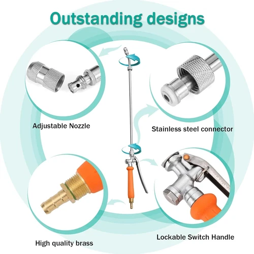 29 Inches Replacement Sprayer Wand 3/8" 1/4" Brass Barb Universal Sprayer Wand - Bild 9 von 9
