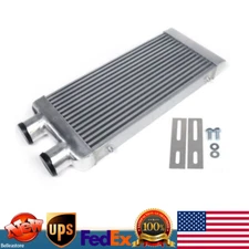 Intercooler Fin Same One Side Aluminum 3" Universal Intercooler Inlet / Outlet