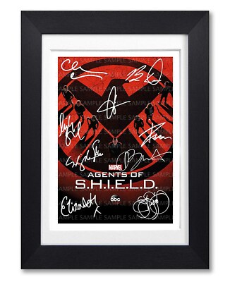 AGENTS OF SHIELD CAST SIGNED POSTER PRINT TV SERIES