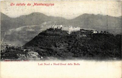 CPA MONTECASSINO Nord- und Nordwestseite von Badia ITALIEN (545618)
