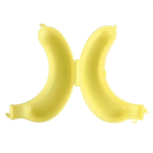 Cute 3 Colors Fruit Banana Protector Box Holder Case Lunch Container Storage - Picture 7 of 8