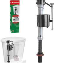 400a Universal Toilet Fill Valve Kit, Shank Adjust 9" to 14" Fix Noisy Slow Fill