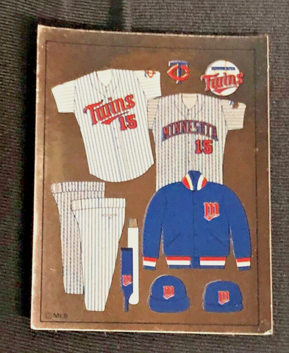 Vintage 1988 Minnesota Twins Team Umkleidekabine Uniform Aufkleber * kostenloser Versand