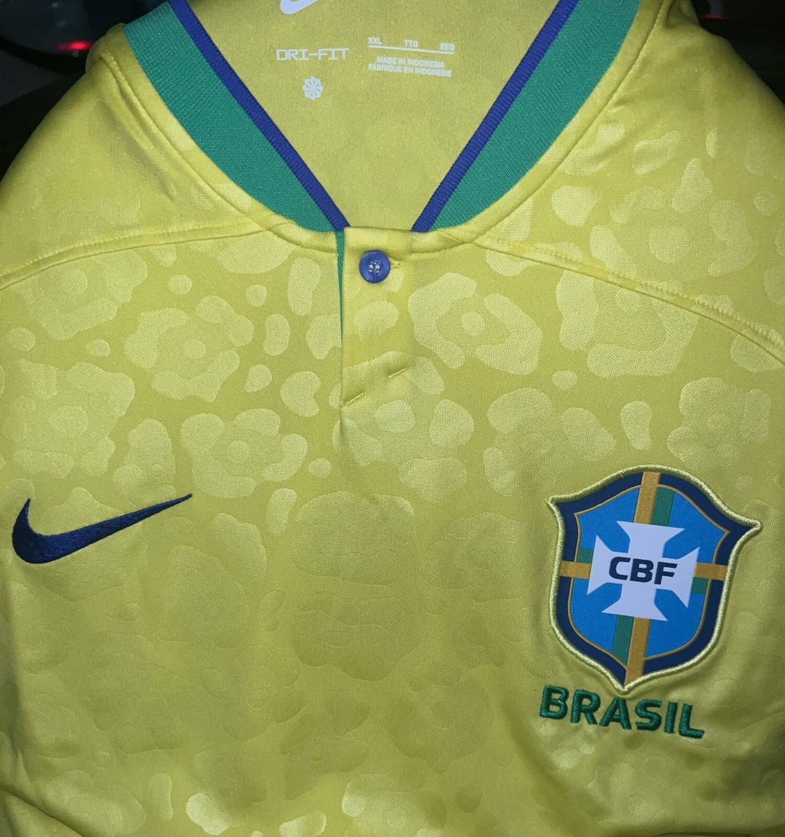 XXL Brazil 2022/23 Stadium Home Men's Nike Dri-FIT Football Shirt