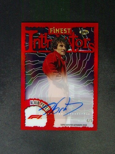 2024 Topps Finest Formula 1 F1 Alain Prost Intimidators Red /5