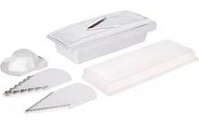 Swissmar V Prep Mandoline Food Slicer Set With Stainless Steel Blades New