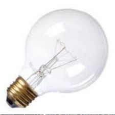 40W G25 W 120V LAMPS CLEER Decor Globe Light Bulb CLEER