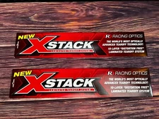Racing Optics XStack Helmet Laminated Tearoffs 3406C4 Pavement Lot Of 2 Bell
