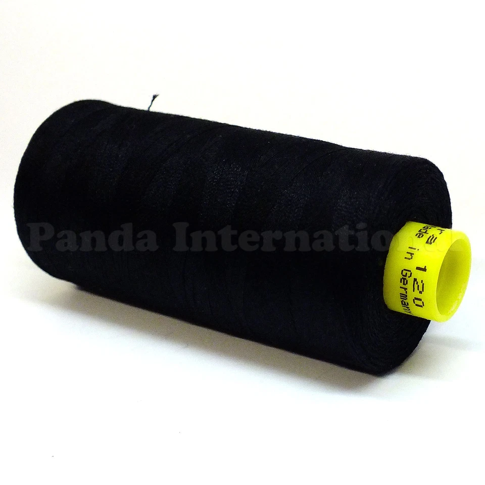GUTERMANN Mara 120 100% HILO DE POLIÉSTER 1094 yardas/carrete costura regular negro Foto 3 de 3