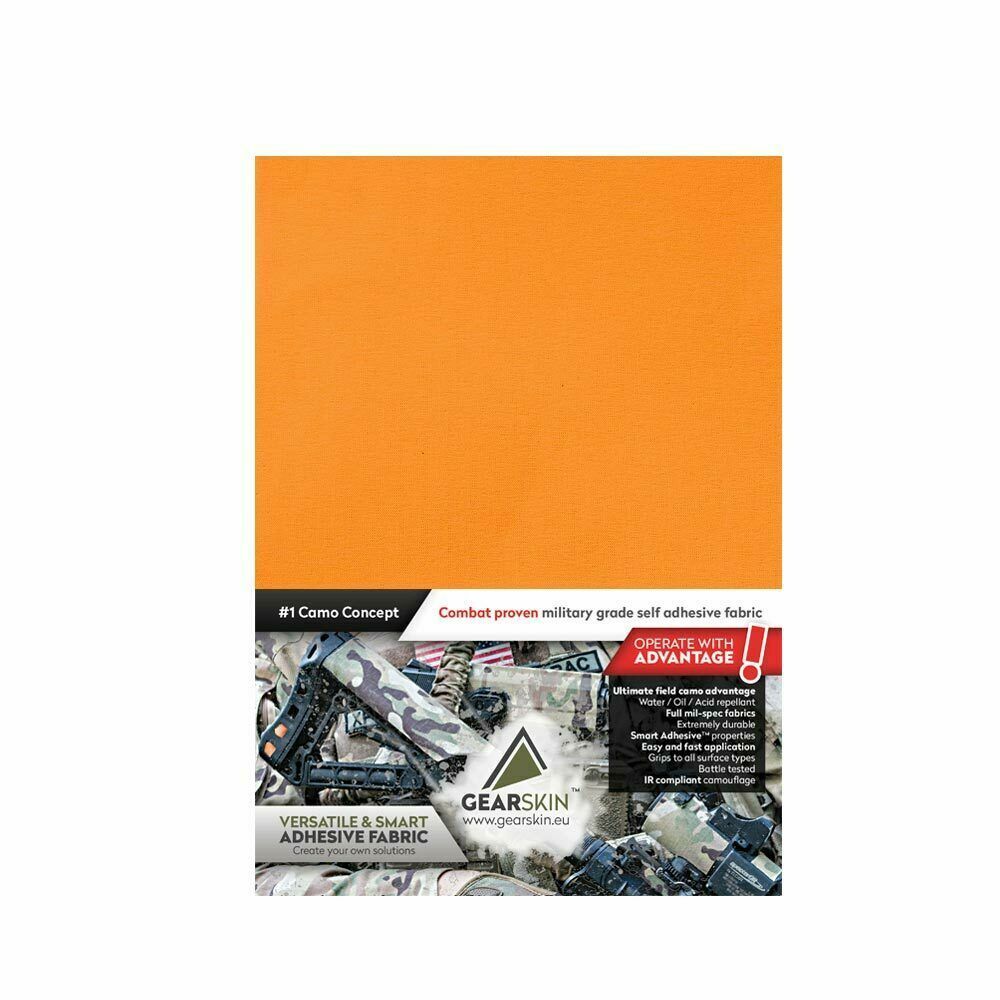 Rescue orange Milspec adhesive fabric wrap Waterproof IR camouflage MAMMOTH
