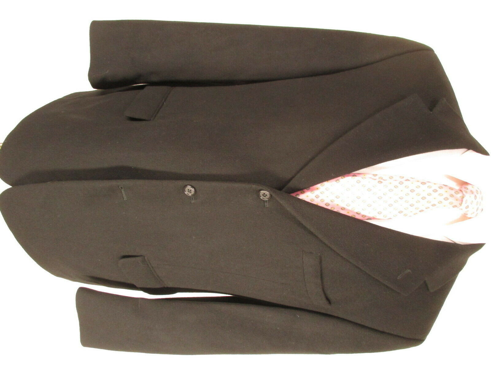 Bill Blass Mens Black 3 Btn 100% Cashmere Blazer 42R