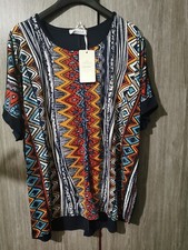 Ladies Sz S/M Kasara Tribal Print Multicoloured 