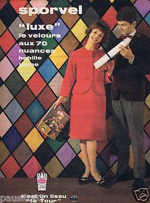 Advertising 106 1961 Sporvel 70 Shade Velvet Advertising