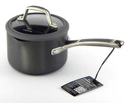 Calphalon 1.5 Quart 1.4 Liter Non-Stick Sauce Pan With Lid 8701 1/2