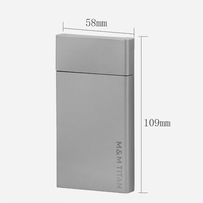 titanium cigarette case Titanium Cigarette Box Smoker Portable The Pack Metal Protective Case for  20pcs