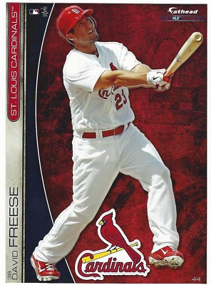 DAVID FREESE ST LOUIS CARDINALS FATHEAD TRADEABLES REMOVABLE STICKER 2013 #44
