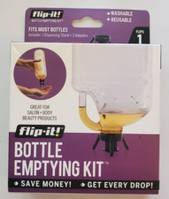 Flip-It Bottle Emptying Kit - Reusable and Dishwasher Safe - Get Every Drop New