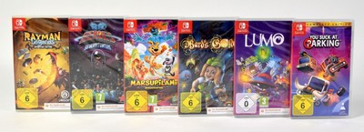 Nintendo Switch,Rayman,Marsupilami,Lumo,98 Heroes,Bard´s Gold,Parking,Sammlung