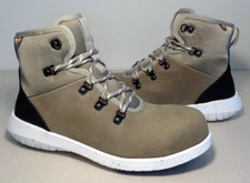 Bogs Size 9 M CYPRESS LACE / Taupe / New Women's Composite Safety Toe Work Shoes