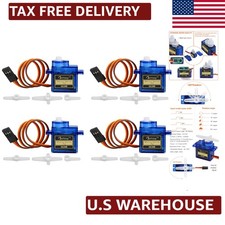 4 Micro SG90 Servos for Enhanced Control in RC Cars, Drones & Helicopters