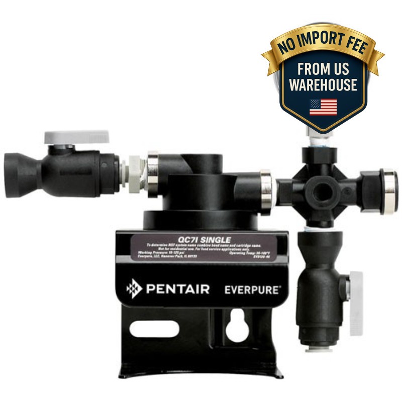 Everpure EV927241 1/2" Water Filter Head Plastic Single Connection made in usa