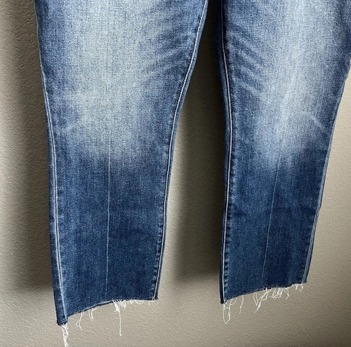 ¡NUEVO CON ETIQUETAS! Pantalones de mezclilla de maternidad Hatch The Crop para mujer 29 Under Belly Kick acampanados - Imagen 4 de 9