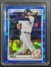 AUSTIN WELLS 2020 BOWMAN CHROME DRAFT SAPPHIRE #BD-56 1ST PROSPECT REFRACTOR