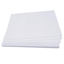 Jtnohx Stiff Craft Felt Sheets, 2mm Thick Fabric for Crafts, 12pcs White