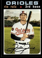 2020 Topps Heritage Rio Ruiz Baltimore Orioles #137