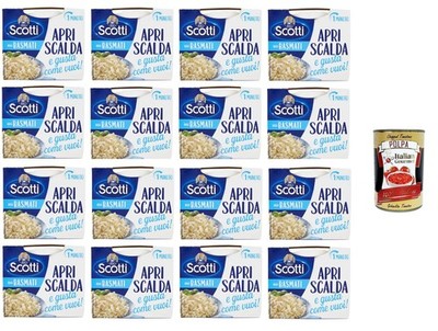 Riso Scotti Basmati Reis Öffnen Erwärmen Genießen 16x200g+Polpa
