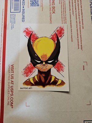 Wolverine Print X-Men 5×7 Marvel Comics NEW Aquemini Arts Print Card NM ComicTom