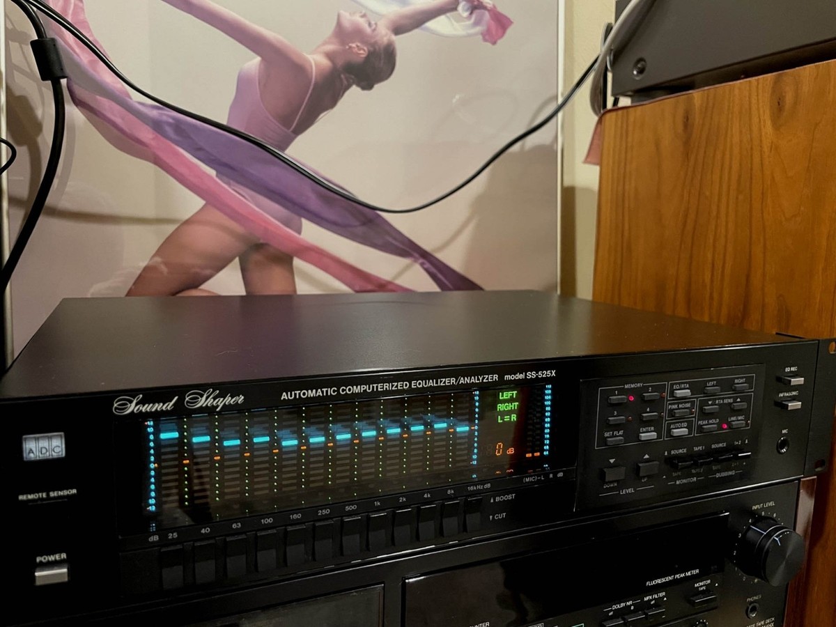ADC Sound Shaper SS-525X equalizer real time analyzer w/ rare rack