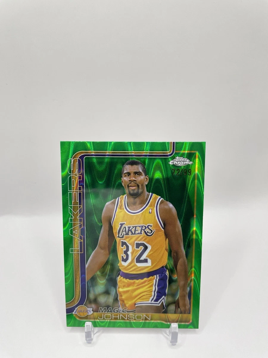 Topps Magic Johnson Basketball Serial Numbered Sports Trading