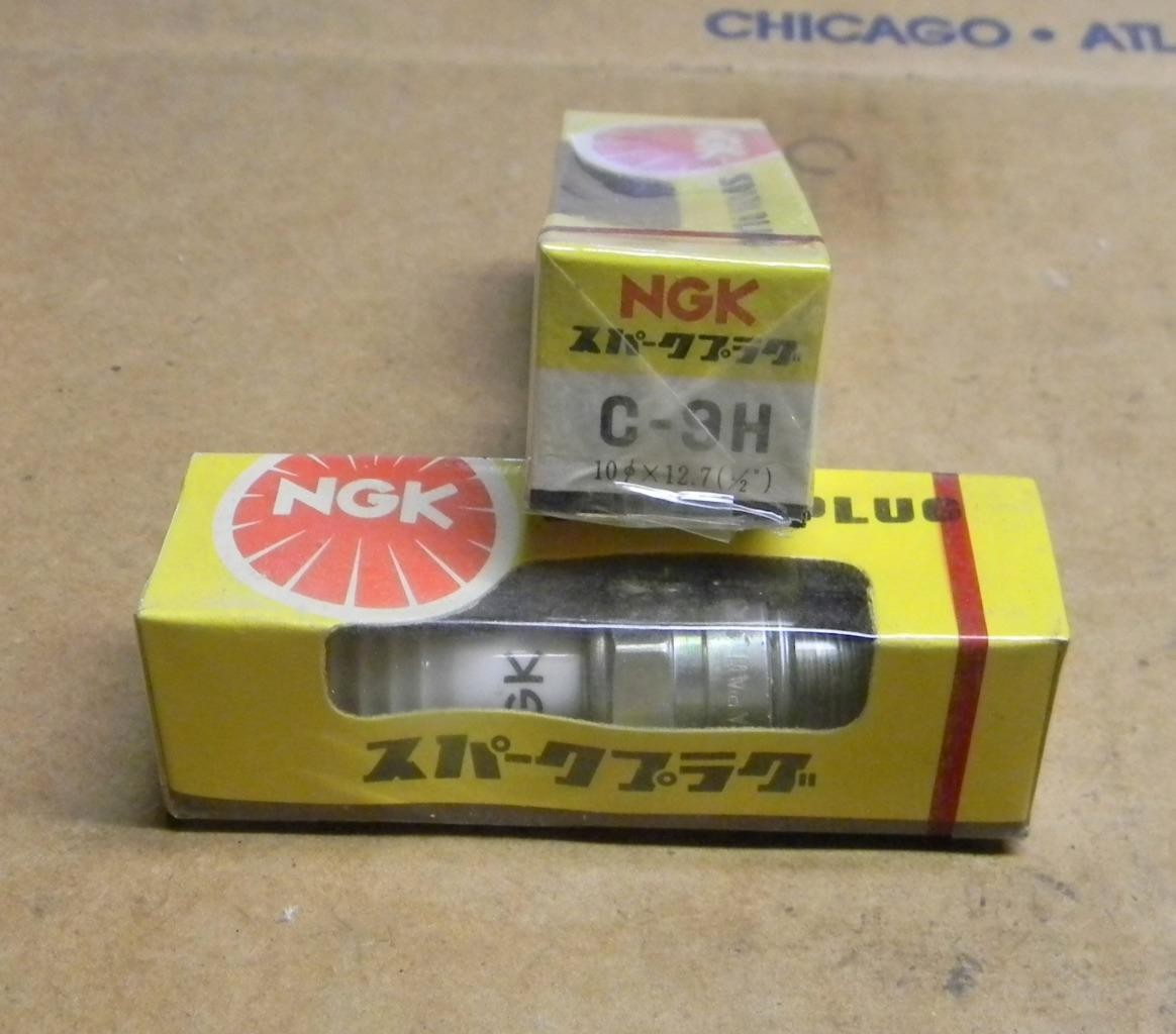NEW NGK C9H 10mm SPARK PLUGS LOT OF 2