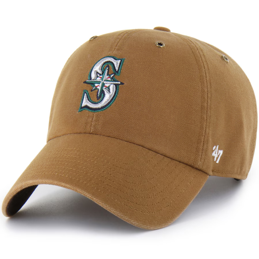 Seattle Mariners Carhartt x '47 Clean Up Adjustable Hat Cap Dad