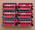 6x Matchbox by Lesney No.5c Vintage Diecast Routemaster Buses Playworn Condition